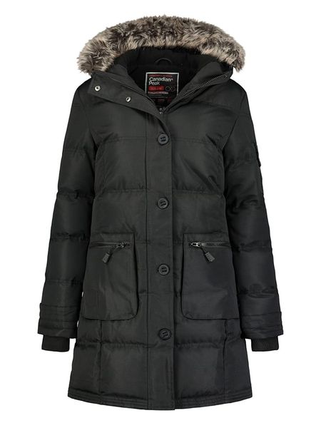 Canadian Peak Parka "Axelus" w kolorze czarnym rozmiar: XXL. Czarne parki Canadian Peak, xxl, bez kaptura. Za 350.95 zł.