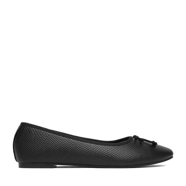 Baleriny JENNY. Czarne baleriny Jenny, bez wzorów, bez obcasa. Za 59.99 zł.