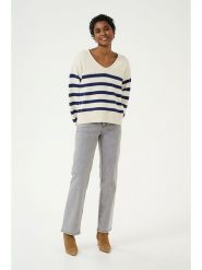 Cream Sweter "Muka" w kolorze granatowo-kremowym rozmiar: XL. Brązowe swetry Cream, xl, bez wzorów, bez ramiączek. Za 123.25 zł.