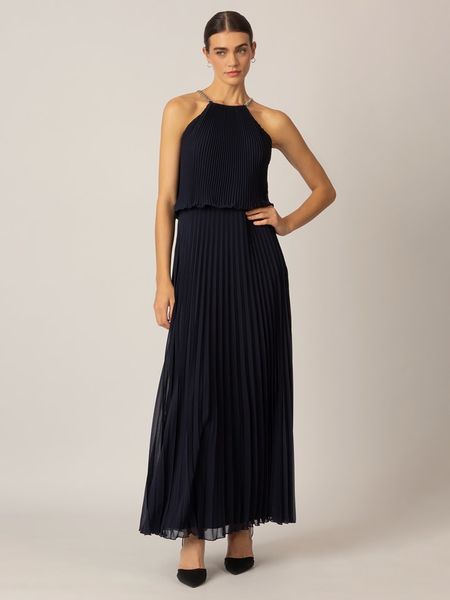 APART Sukienka w kolorze granatowym rozmiar: 40. Niebieskie sukienki Apart, bez wzorów, bez kołnierzyka, bez ramiączek, maxi. Za 383.45 zł.