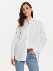 Polo Ralph Lauren Koszula 211891422001 Biały Relaxed Fit. Białe koszule Polo Ralph Lauren, xl, bez wzorów, z bawełny, bez kołnierzyka, bez ramiączek. Za 399.99 zł.