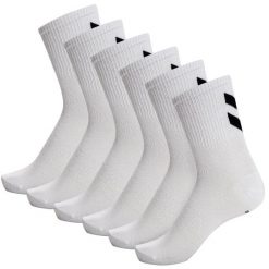 Skarpetki białe Humel hmlCHEVRON 6-PACK SOCKS uniwersalne. Białe skarpety Hummel, bez wzorów. Za 101.50 zł.
