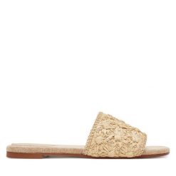 Klapki Castañer. Brązowe klapki Castañer, bez wzorów, bez obcasa. Za 599.99 zł.