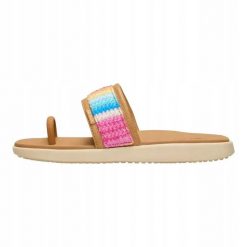 HeyDude Damskie Sandały Maui Breeze Toe Loop. Brązowe sandały Hey Dude, bez wzorów, z materiału, bez obcasa, bez zapięcia. Za 199.00 zł.