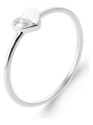 L'Atélier Précieux Srebrny pierścionek z cyrkoniami rozmiar: 54. Szare pierścionki l'Atelier precieux, z cyrkonią, srebrne. Za 100.99 zł.