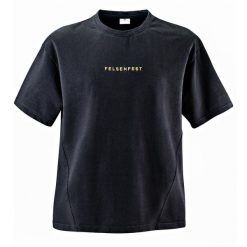 Koszulka boulderingowa Oversized Volumes. Czarne bluzki FELSENFEST, bez wzorów, z bawełny, sportowe, bez kołnierzyka, bez ramiączek. Za 159.99 zł.