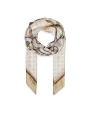 Guess Chusta AW5491 POL03 Beżowy. Brązowe rękawiczki Guess, z aplikacjami, z poliesteru. Za 219.99 zł.