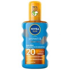 NIVEA SUN Protect&Bronze olejek w spray'u aktywujący naturalną opaleniznę SPF 20 Olejki do ciała 200 ml. Balsamy i kremy do ciała Nivea. Za 73.89 zł.