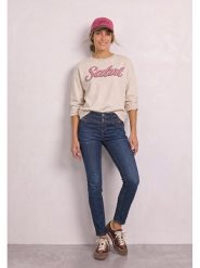 Street One Dżinsy - Slim fit - w kolorze granatowym rozmiar: W29/L30. Niebieskie jeansy Street One, l, z aplikacjami. Za 184.95 zł.