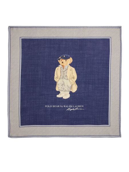 Polo Ralph Lauren Chusta 455981446001 Granatowy. Niebieskie rękawiczki Polo Ralph Lauren, bez wzorów, z wełny. Za 389.99 zł.