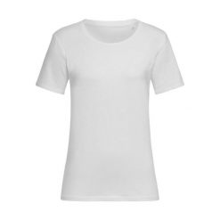 Koszulka Damska Claire Crew Neck Relaxed Fit T-shirt. Białe t-shirty STEDMAN, xs, bez wzorów, bez kołnierzyka, bez ramiączek. Za 64.99 zł.