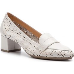 Półbuty HISPANITAS - Rosa-5 HV98807 Panna. Białe czółenka Hispanitas, bez wzorów, ze skóry, bez obcasa, na obcasie, bez zapięcia. W wyprzedaży za 299.00 zł.