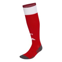 Domowe getry Arsenal FC 26/27. Czerwone legginsy sportowe Adidas, l, bez wzorów, z bawełny, do biegania. Za 99.95 zł.