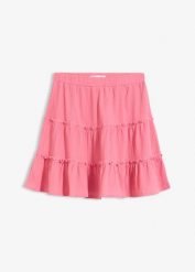 Spódnica mini. Czerwone spódnice bonprix, na lato, bez wzorów, mini. Za 24.99 zł.