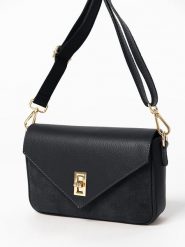 Anna Morellini Skórzana torebka "Stefanetta" w kolorze czarnym - 24 x 16 x 6,5 cm rozmiar: onesize. Czarne torby na ramię Anna Morellini, bez wzorów, z materiału, na ramię, bez dodatków. Za 260.99 zł.