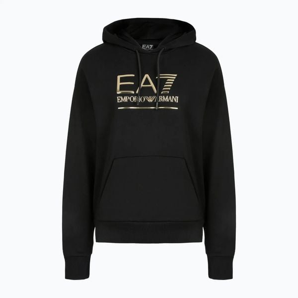 Bluza damska EA7 Emporio Armani Train Visibility Hoodie 7W000417. Czarne bluzy EA7 Emporio Armani, s, bez wzorów, z bawełny, bez kaptura. Za 429.99 zł.