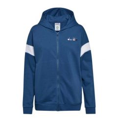 Bluza damska DIADORA L. HOODIE FZ SPOTLIGHT. Niebieskie bluzy Diadora, l, bez wzorów, bez kaptura. Za 89.99 zł.