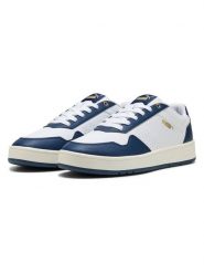 Puma Sneakersy "Court Classic" w kolorze biało-granatowym rozmiar: 40. Białe trampki Puma, bez wzorów, bez zapięcia. Za 144.24 zł.