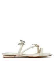 Aldo Klapki Flyhigh 13966746 Biały. Białe klapki Aldo, bez wzorów, ze skóry, bez obcasa. Za 219.99 zł.