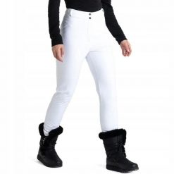 Softshellowe spodnie narciarskie dla kobiet Dare2B Sleek II DWL562. Białe spodnie narciarskie Dare 2b, s, bez wzorów, z tkaniny, narciarskie. Za 149.99 zł.