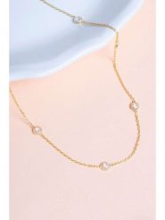 Heliophilia Srebrny naszyjnik z elementami ozdobnymi rozmiar: onesize. Szare naszyjniki Heliophilia, z cyrkonią, srebrne. Za 86.99 zł.