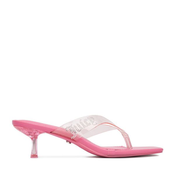 Japonki Juicy Couture. Czerwone klapki Juicy Couture, bez wzorów, bez obcasa. Za 176.99 zł.