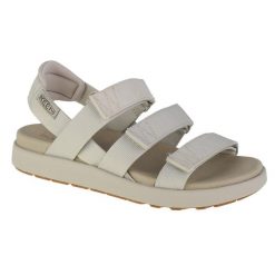 Sandały do chodzenia damskie, Keen Elle Strappy Sandal. Brązowe sandały Keen, bez wzorów, z materiału, sportowe, bez obcasa, bez zapięcia. Za 279.99 zł.