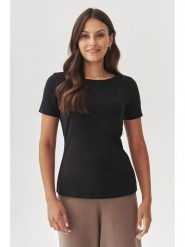 TATUUM Koszulka "Mikaja" w kolorze czarnym rozmiar: S. Czarne bluzki Tatuum, s, bez wzorów, bez kołnierzyka, bez ramiączek. Za 95.92 zł.