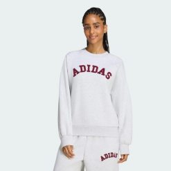 Damska bluza adidas 3-Stripes Crew. Białe bluzy sportowe Adidas, xs, bez wzorów, z bawełny, bez kaptura. Za 259.00 zł.