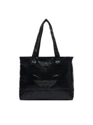 Adidas Torebka Shopper Metallic Pu Bag KR1565 Czarny. Czarne shopper Adidas, bez wzorów, ze skóry, bez dodatków. Za 239.99 zł.