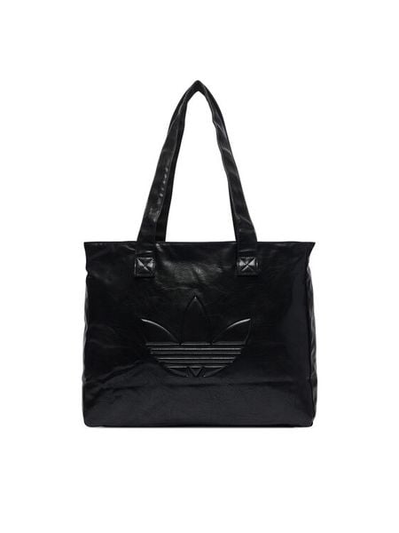 Adidas Torebka Shopper Metallic Pu Bag KR1565 Czarny. Czarne shopper Adidas, bez wzorów, ze skóry, bez dodatków. Za 189.99 zł.