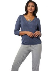 WITT WEIDEN Sweter w kolorze niebieskim rozmiar: 48. Niebieskie swetry WITT WEIDEN, bez wzorów, ze splotem, bez ramiączek. Za 70.41 zł.