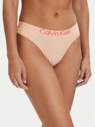 Calvin Klein Underwear Stringi LV00QD5292 Pomarańczowy jasny. Brązowe stringi Calvin Klein Underwear, bez wzorów, z bawełny. Za 79.99 zł.