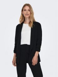 JDY Marynarka 15300693 Czarny Regular Fit. Czarne marynarki i żakiety JDY, s, bez wzorów, z syntetyku. Za 99.99 zł.