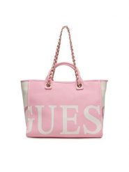 Guess Torebka E6GZ03 WP750 Różowy jasny. Czerwone shopper Guess, z aplikacjami, z bawełny, bez dodatków. Za 399.99 zł.