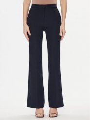 Maryley Spodnie materiałowe 24EB587/43BL Granatowy Relaxed Fit. Niebieskie spodnie materiałowe Maryley, s, bez wzorów, z materiału. Za 139.99 zł.