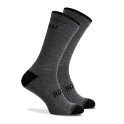 Skarpetki zimowe z owczej wełny Rogelli Merino. Czarne skarpety Rogelli, bez wzorów, z wełny. Za 42.00 zł.