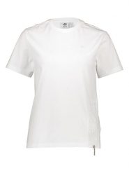 Adidas Koszulka "Adicolor" w kolorze białym rozmiar: 32. Białe bluzki Adidas, bez wzorów, bez kołnierzyka, bez ramiączek. Za 41.98 zł.