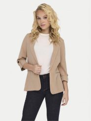ONLY Marynarka Marsa 15308084 Beżowy Loose Fit. Brązowe marynarki i żakiety Only, xs, bez wzorów, z syntetyku. Za 129.99 zł.