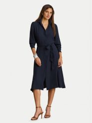 LAUREN RALPH LAUREN Sukienka koszulowa 200P14803001 Granatowy Regular Fit. Niebieskie sukienki Lauren Ralph Lauren, bez wzorów, z syntetyku, bez kołnierzyka, bez ramiączek, koszulowe. Za 1,299.00 zł.