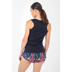 Bokserka sportowa Damska Nessi Sportswear Zabudowana Ultra. Czarne koszulki sportowe NESSI SPORTSWEAR, bez wzorów, bez ramiączek, na fitness i siłownię. Za 229.00 zł.