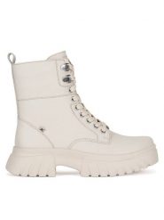 Rieker Revolution Lifestyle Botki W1870-60 Beżowy. Brązowe botki Rieker Revolution Lifestyle, bez wzorów, ze skóry, bez obcasa, na płaskiej podeszwie, bez zapięcia. Za 399.00 zł.