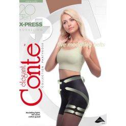Brązowe Rajstopy Conte Breeks. Brązowe rajstopy i pończochy Born2be, bez wzorów, z bawełny. Za 19.99 zł.