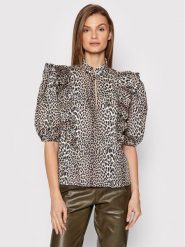 Notes Du Nord Bluzka Blakely 12507 Brązowy Regular Fit. Brązowe bluzki Notes du Nord, bez wzorów, z bawełny, bez kołnierzyka, bez ramiączek. Za 739.99 zł.