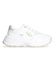 Liu Jo Skórzane sneakersy w kolorze białym rozmiar: 41. Białe trampki Liu Jo, bez wzorów, z materiału, bez zapięcia. Za 301.48 zł.