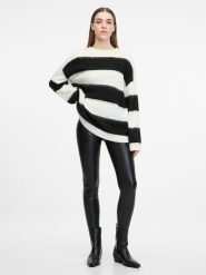 Orsay Legginsy w kolorze czarnym ze skóry syntetycznej rozmiar: M. Czarne legginsy Orsay, m, bez wzorów, ze skóry. Za 34.99 zł.