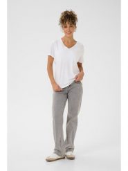 Kaffe Koszulka w kolorze białym rozmiar: M. Białe bluzki Kaffe, m, bez wzorów, bez kołnierzyka, bez ramiączek. Za 78.28 zł.