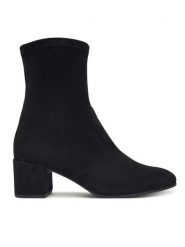HÖGL Botki Delicate 0-134142-0100 Czarny. Czarne botki Högl, bez wzorów, ze skóry, bez obcasa, na słupku, bez zapięcia. Za 949.99 zł.