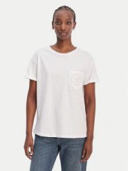 Liu Jo T-Shirt WA6372 JS923 Biały Regular Fit. Białe t-shirty Liu Jo, xs, bez wzorów, z bawełny, bez kołnierzyka, bez ramiączek. Za 299.99 zł.