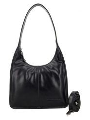 HIDE & STITCHES Skórzana torebka w kolorze czarnym - 30 x 33 x 8 cm rozmiar: onesize. Czarne torby na ramię HIDE & STITCHES, bez wzorów, z materiału, na ramię, bez dodatków. Za 252.99 zł.